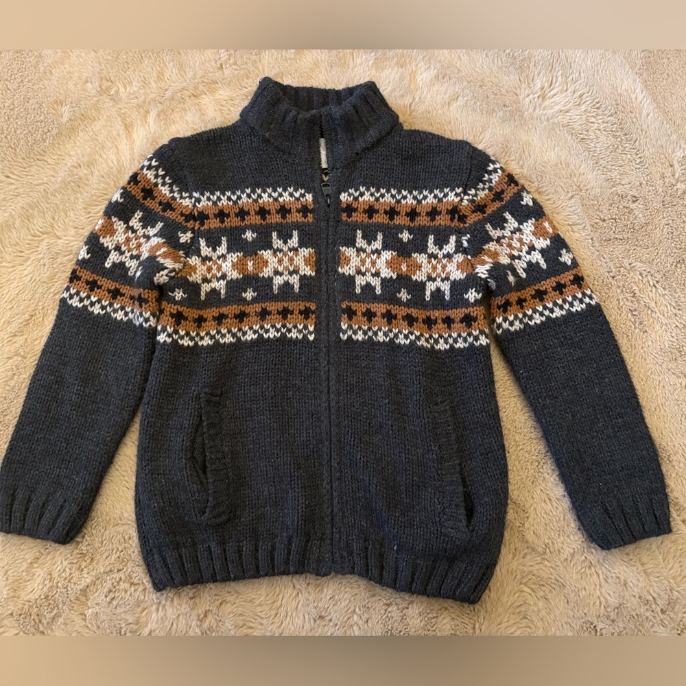 Zara full zip sweater, boys 8